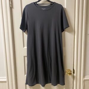 Eileen Fisher Gray T-Shirt Dress Size Medium